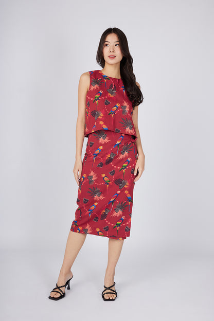 Sleeveless Wrap Back Top